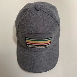 Glacier National Park Montana Grey Hat - OS SnapBack - BNWOT